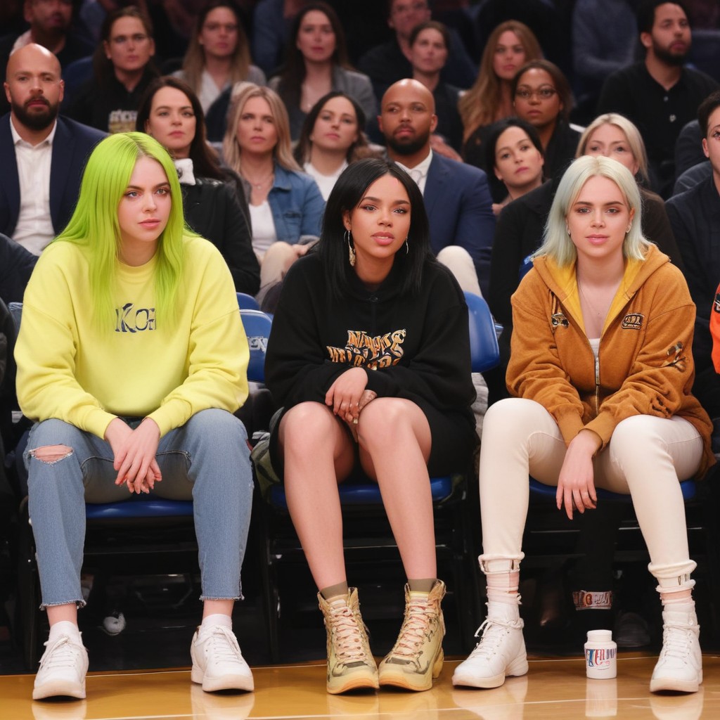 Billie Eilish, Jennifer Hudson, and Common Enjoy Courtside Seats at Knicks Game